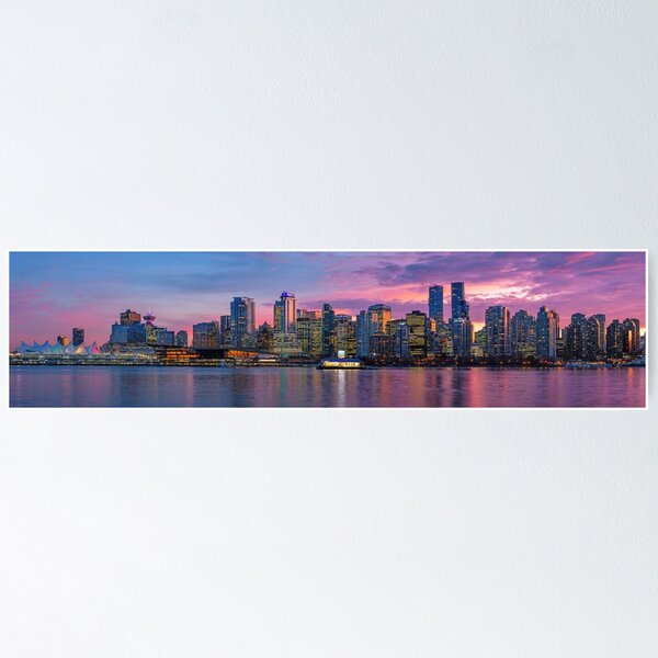 Item preview, Vancouver Sunset - Panoramic Image designed and sold by Jordan McChesney.