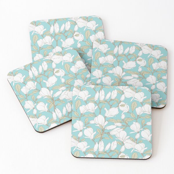 Item preview, Botanical Seamless Pattern Blooming Flower Magnolia designed and sold by Peekonet.