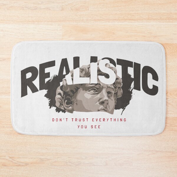 Item preview, Realistic Slogan with Black White Antique Statue Head Illustration designed and sold by Peekonet.