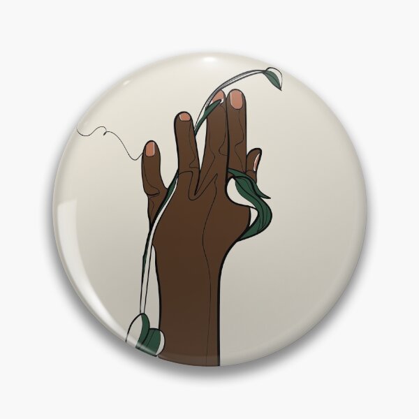 Item preview, Black Plant Lady Hand Illustration designed and sold by ebzil studio.