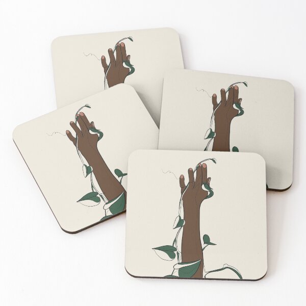 Item preview, Black Plant Lady Hand Illustration designed and sold by ebzil studio.