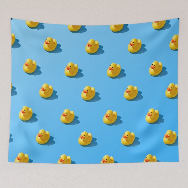 Item preview, Flat Lay Creative Summer Yellow Rubber Duck Pattern High Quality Photo designed and sold by Peekonet.
