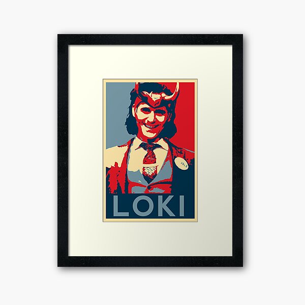 Loki - À la manière d'Obama Impression encadrée