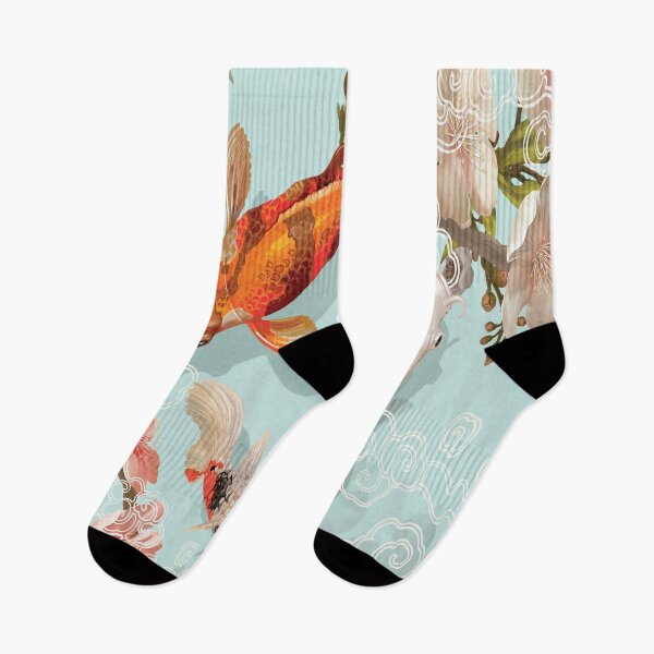 Item preview, Two Japanese Koi Fish Swimming designed and sold by Peekonet.