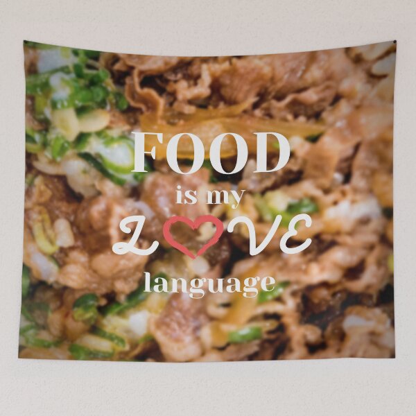 Item preview, Food is my Love Language | Japanese Gyudon Beef designed and sold by NerdyByDesign.