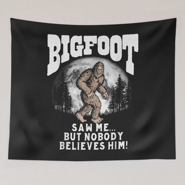 Item preview, Bigfoot Saw Me But Nobody Believes Him Funny Sasquatch Moon designed and sold by bar4o3fm.