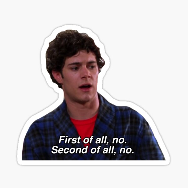Item preview, Seth Cohen The OC Quote First of all, no. Second of all, no designed and sold by 00sglam.