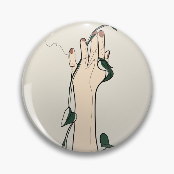 Item preview, Plant Lady White Hand Illustration designed and sold by ebzil studio.
