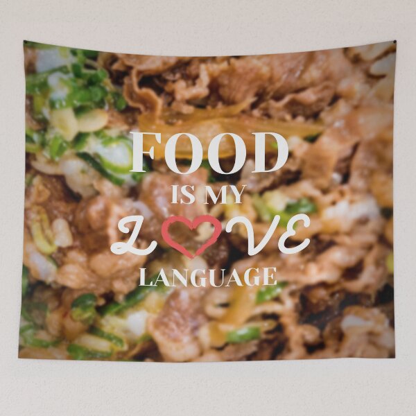 Item preview, Food is my Love Language | Japanese Gyudon Beef designed and sold by NerdyByDesign.