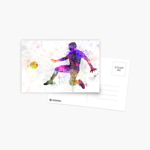 Aperçu de l'œuvre homme football football joueur battant coups de pied créée et vendue par paulrommer.
