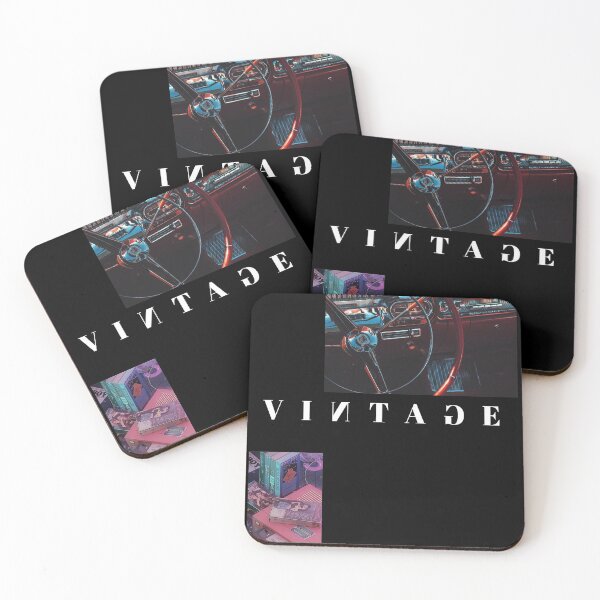 Item preview, Vintage cars and movies retro collage style aesthetic art designed and sold by Rakuten Mallor.