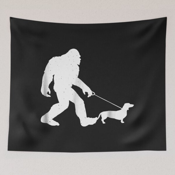 Item preview, Bigfoot Walking Dachshund Shirt Funny Wiener Dog designed and sold by bar4o3fm.
