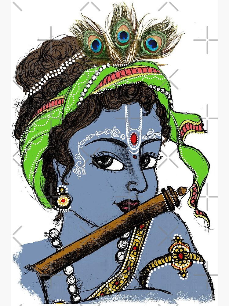 Krishna god png sketch