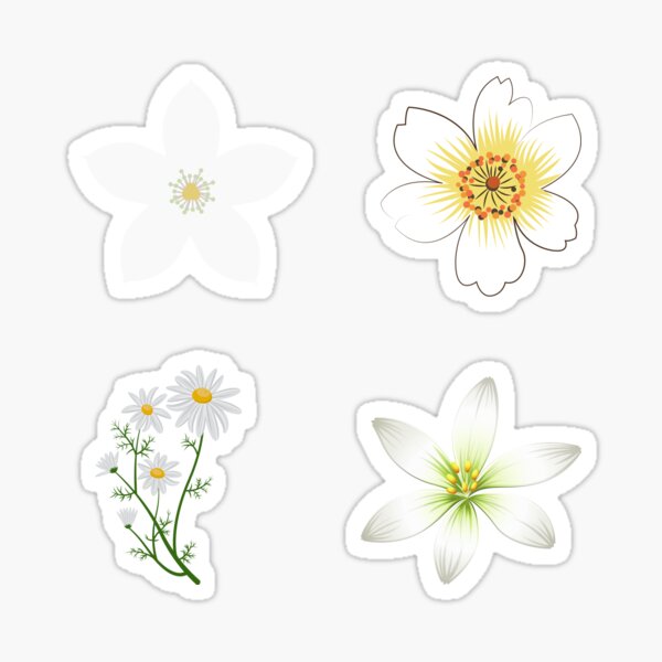 Item preview, Bloomy White Flowers designed and sold by TropicalFlorals.