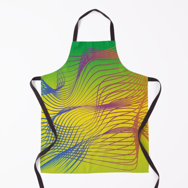 Item preview, Psychedelic waves on green and yellow designed and sold by CutieBlue.