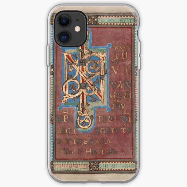 Decorated Incipit Page - Beginning of Mark's Gospel (1120 - 1140 AD) iPhone Soft Case