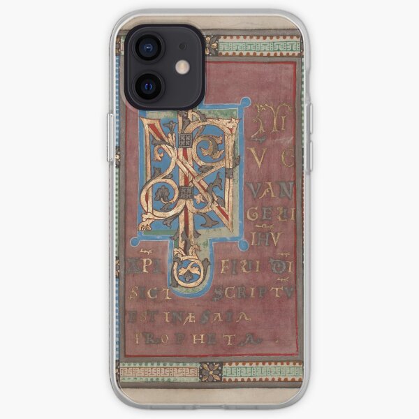 Decorated Incipit Page - Beginning of Mark's Gospel (1120 - 1140 AD) iPhone Soft Case