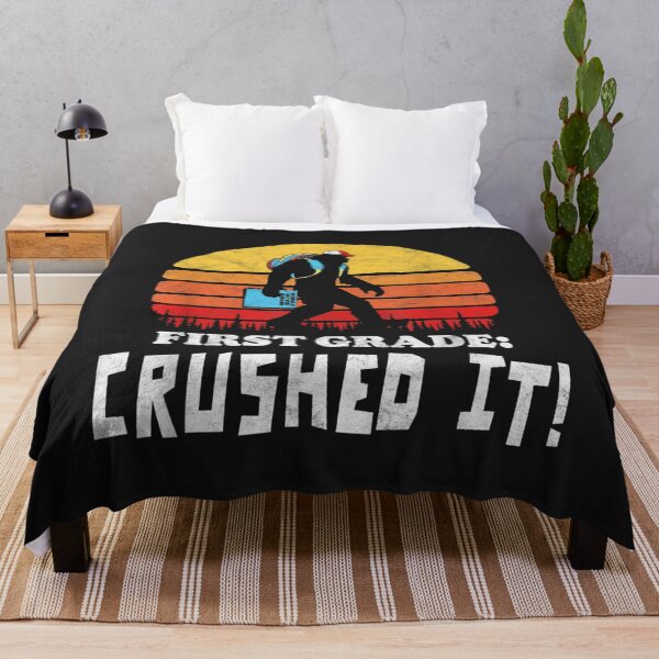 Item preview, First Grade Crushed It Funny Bigfoot End of School Year designed and sold by bar4o3fm.