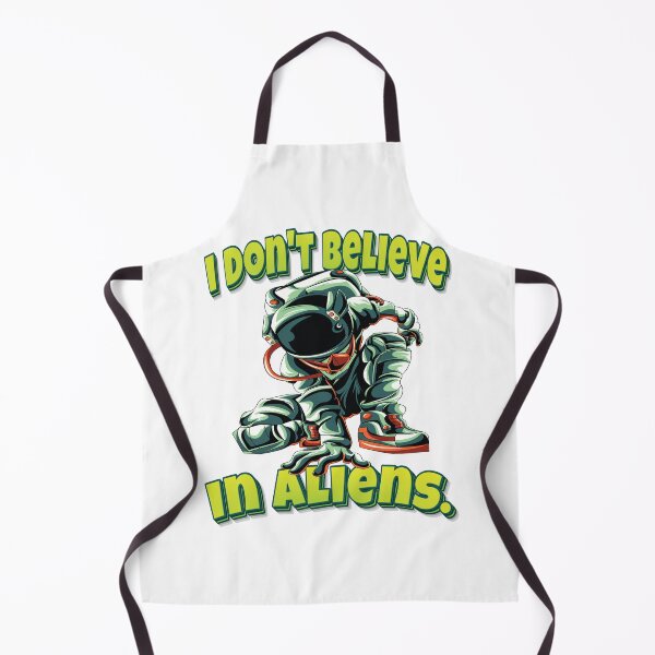 Item preview, I Don't Believe In Aliens. Astronaut Funny Simple Alien Quote designed and sold by WordsGamersUse.