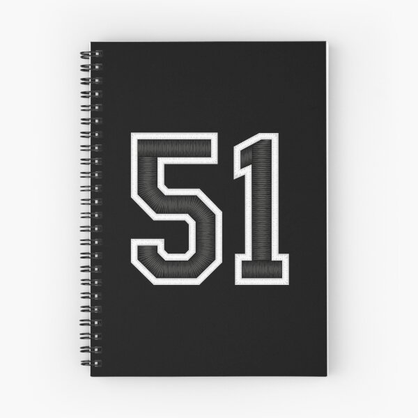 Item preview, 51 Black Jersey Sports Number fifty-one Football 51 designed and sold by elhefe.