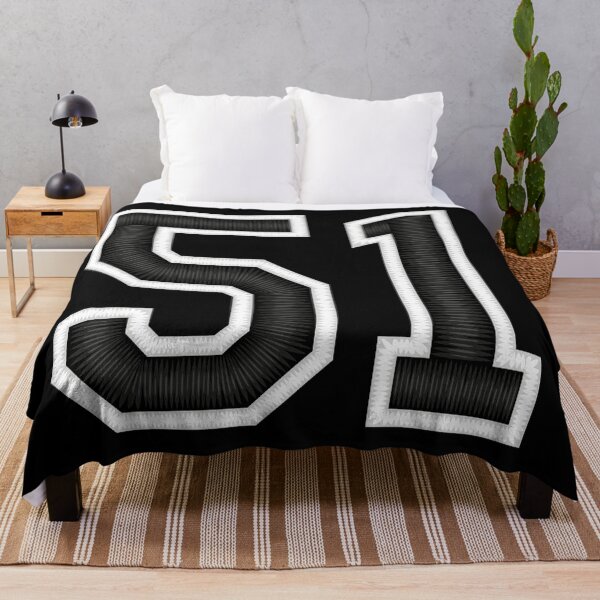Item preview, 51 Black Jersey Sports Number fifty-one Football 51 designed and sold by elhefe.