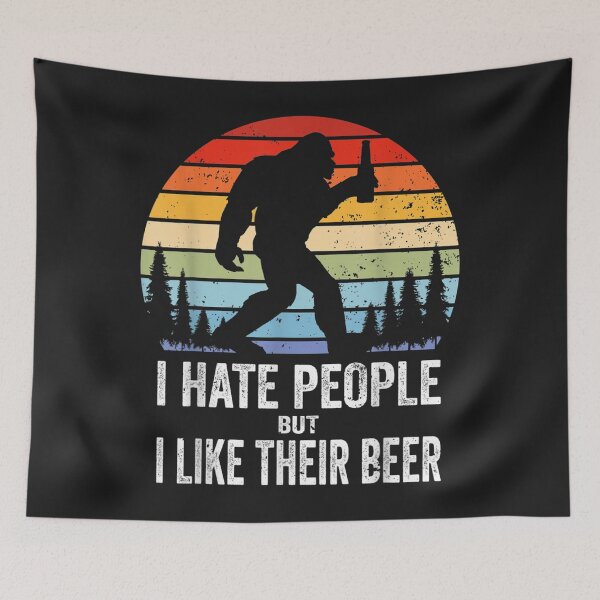 Item preview, Funny Bigfoot Drinking Beer for Sasquatch Believers designed and sold by bar4o3fm.