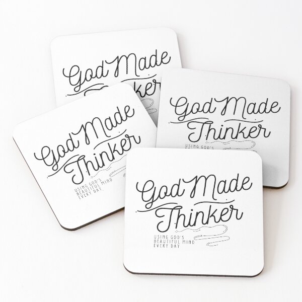 Item preview, God Made Thinker | think every day | Beautiful Mind | christian design | - Design-dv designed and sold by Mind-Your-Life.