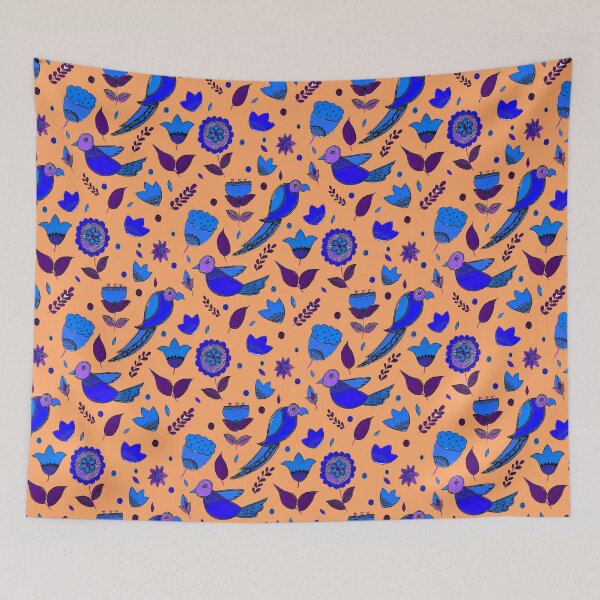 Item preview, Traditional Indian Folkart Birds designed and sold by ArtforSoul21.