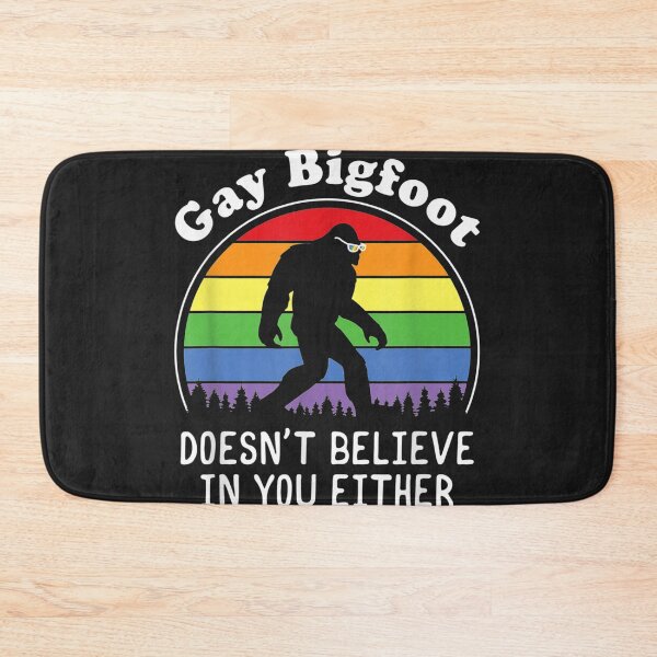 Item preview, Gay Pride Funny Gay Bigfoot Rainbow Sasquatch Retro Vintage designed and sold by bar4o3fm.