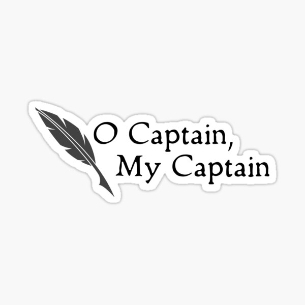 Aperçu de l'œuvre Oh capitaine mon capitaine créée et vendue par leoninestudios.