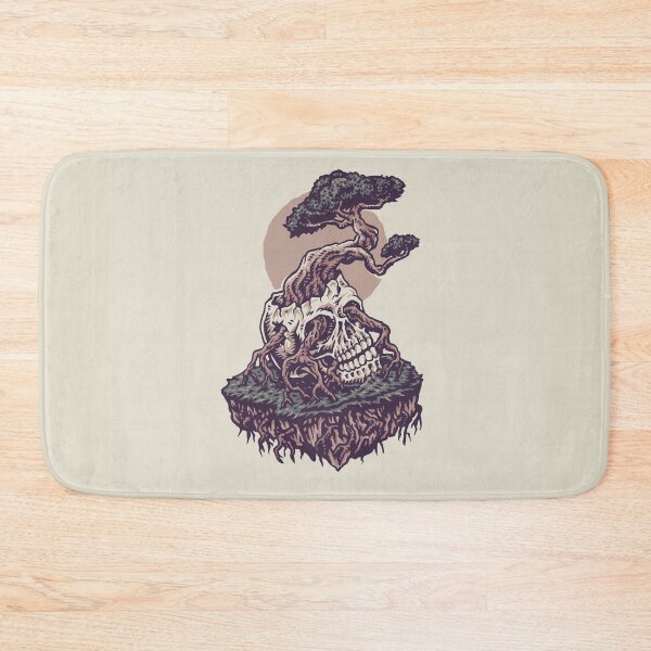 Item preview, Bonsai Growing from Human Skull Hand Drawn Line Style with Digital Color designed and sold by Peekonet.