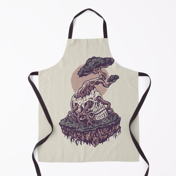 Item preview, Bonsai Growing from Human Skull Hand Drawn Line Style with Digital Color designed and sold by Peekonet.