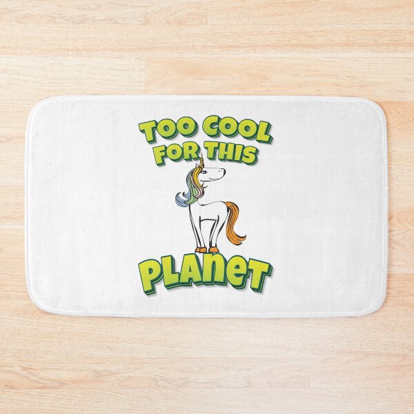 Item preview, Too Cool For This Planet Unicorn Funny Simple Alien Quote designed and sold by WordsGamersUse.