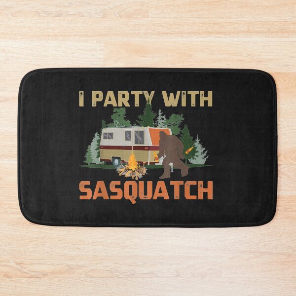 Item preview, I Party With Sasquatch Bigfoot Camping Vintage Funny Camper designed and sold by bar4o3fm.