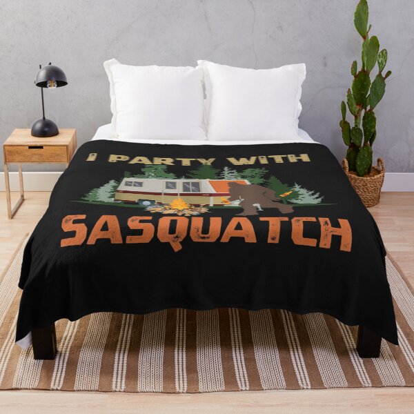 Item preview, I Party With Sasquatch Bigfoot Camping Vintage Funny Camper designed and sold by bar4o3fm.