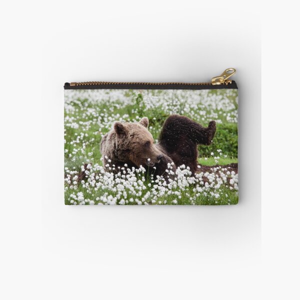 Item preview, Yoga time. Hare's-tail cottongrass and Brown bear 32 designed and sold by Jouko Lehto Photography.