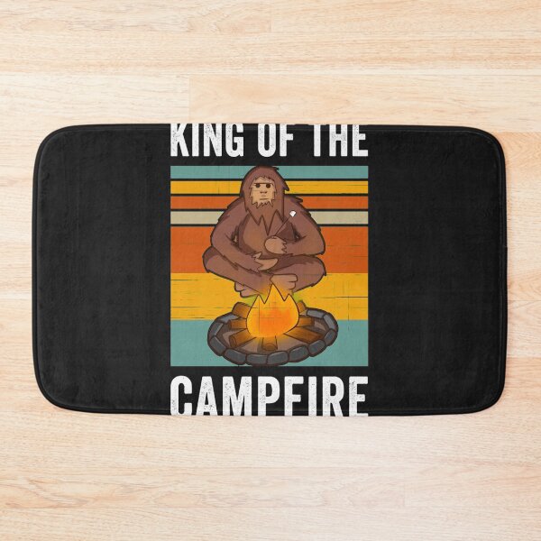 Item preview, King Of the Campfire Funny Bigfoot Camping designed and sold by bar4o3fm.