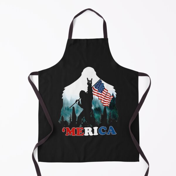 Item preview, Merica Bigfoot Holding American Flag USA 4th of July designed and sold by bar4o3fm.