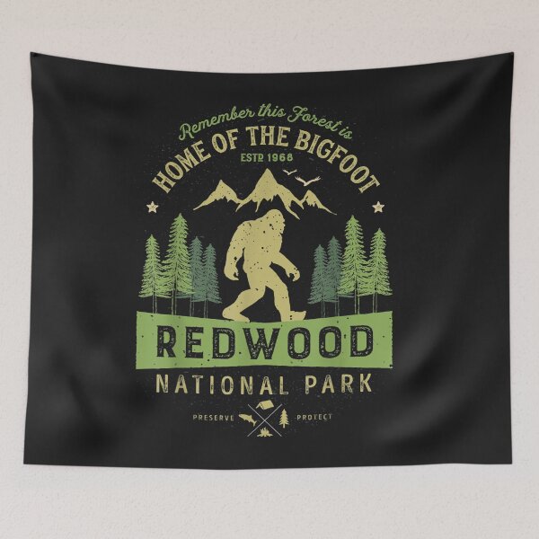 Item preview, Redwood National Park Vintage California Bigfoot designed and sold by bar4o3fm.