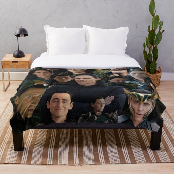 "Tom Hiddleston collage" Throw Blanket for Sale by lizzyrivue Redbubble