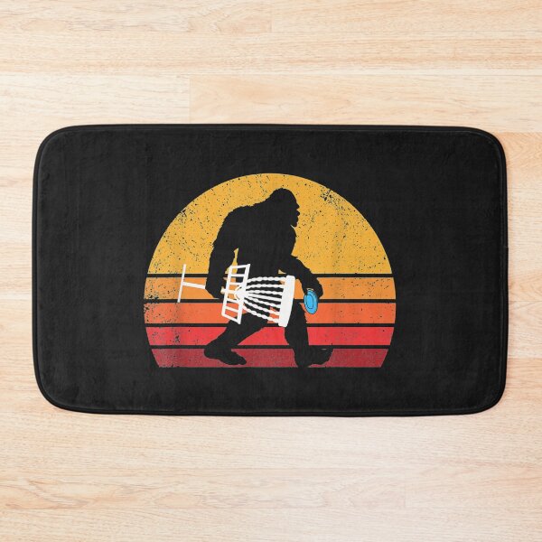 Item preview, Retro Bigfoot Disc Golf Eighties Sasquatch Disc Golfing designed and sold by bar4o3fm.