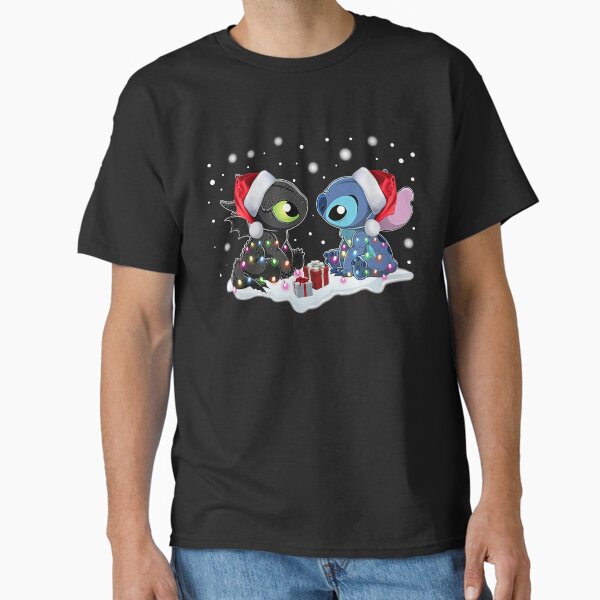 Item preview, Stitch and Toothless Santa Christmas Dad Shirt, t shirt bundle, shirt extender, t shirt mockup designed and sold by TemPiewEbb.