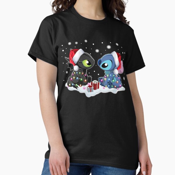Item preview, Stitch and Toothless Santa Christmas Dad Shirt, t shirt bundle, shirt extender, t shirt mockup designed and sold by TemPiewEbb.