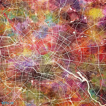 Artwork thumbnail, Berlin map by MapMapMaps
