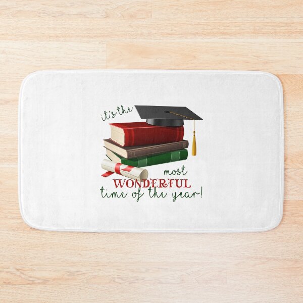 Item preview, Most Wonderful Time of the Year: Graduation! (on White) designed and sold by PawsitiveMum.
