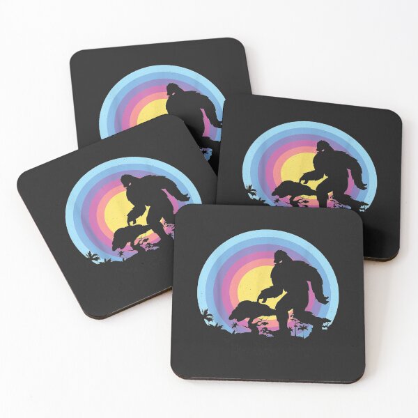 Item preview, Retro Vintage Sunset Bigfoot Silhouette Sun Believe designed and sold by bar4o3fm.