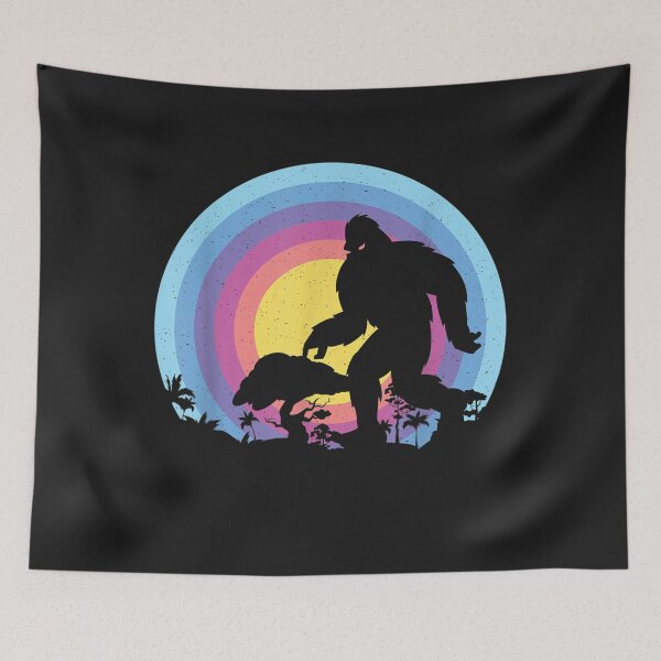 Item preview, Retro Vintage Sunset Bigfoot Silhouette Sun Believe designed and sold by bar4o3fm.