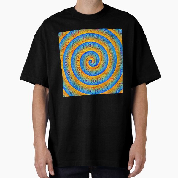#DeepDreamed Swirl Oversized T-Shirt