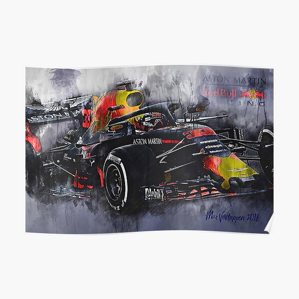 Max Verstappen F1 Poster