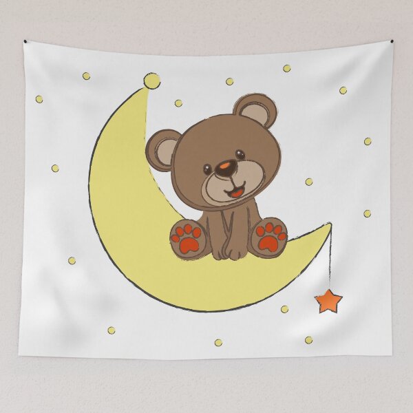 Item preview, A bear on the moon designed and sold by LIRAZ ZIV.
